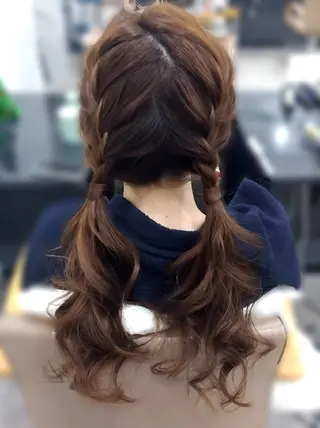 ロング ヘアアレンジ ヘアセット❤️着付け Akaneのヘアスタイル