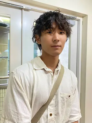 パーマ メンズ 竹内 柚子のヘアスタイル