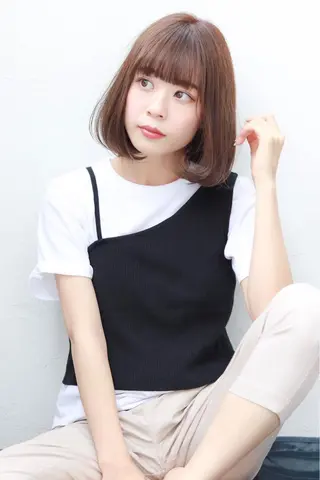 ミディアム 髪質改善レイヤー/ ボブたんの翔太のヘアスタイル