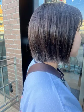 ミディアム カラー 久木原 ゆりのヘアスタイル