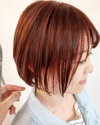 ショート カラー パーマ Add9 柳田健登のヘアスタイル