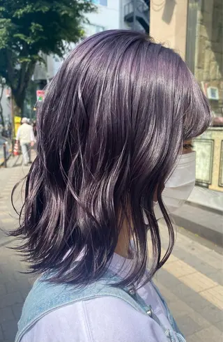 ミディアム カラー ヘアアレンジ TSUNA 🌙 Lim 五反田のマツエク・マツパデザイン