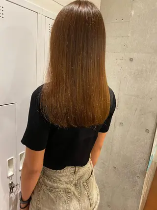ロング 💛ブリーチカラー /ブリーチ縮毛💛のヘアスタイル
