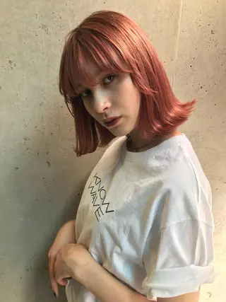 ミディアム 透明感カラー🌿ボブ ✨飛田　ケイのヘアスタイル