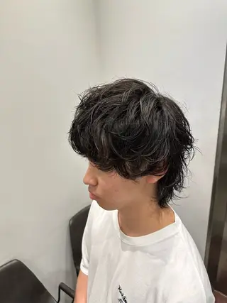 パーマ メンズ 川口開世 short cutのヘアスタイル