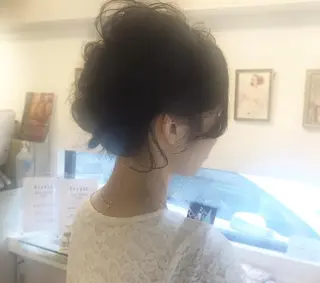 ミディアム ヘアアレンジ LUMIA/オーナー 西田わかばのヘアスタイル