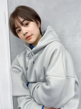 ショート 🧸艶々韓国ヘア 🧁mizunaのヘアスタイル