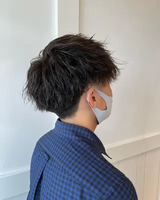 パーマ メンズ 狩野 くるみのヘアスタイル