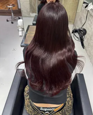 ロング 河野 朱里のヘアスタイル