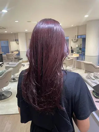 セミロング カラー ayano / 透明感・くすみカラーのヘアスタイル