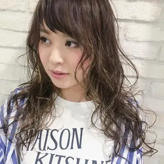ロング カラー 横浜🍒ルーツカラー エクステ/RIEのヘアスタイル