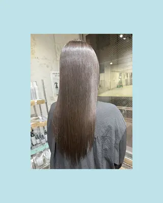 ロング 縮毛矯正/ /関内/あべももこのヘアスタイル