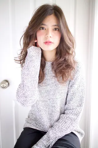 ミディアム セミロング ロング ひがし　まさし JYUNESU副代表のヘアスタイル