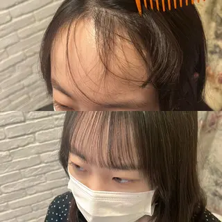 パーマ SHIN/レイヤー カット×クロスパーマのヘアスタイル