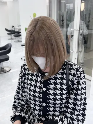 カラー 大人かわいい💍🤍 ボブ/ショートボブのヘアスタイル