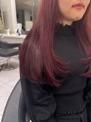 ロング カラー パーマ ヘアアレンジ メンズ キッズ 韓国系🇰🇷🩶 艶暗髪/MEIのヘアスタイル