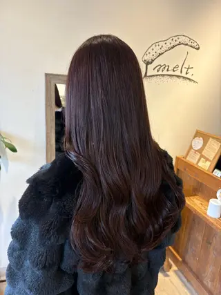 ロング カラー カットパーマモデル 募集中🧺アンジュのヘアスタイル