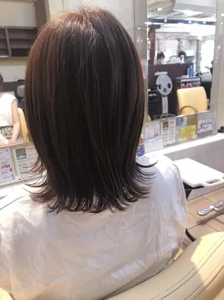 ミディアム 地毛風ストレート ⚡️下ノ村柊斗⚡️のヘアスタイル