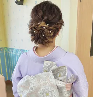 ロング ヘアアレンジ yui .のヘアスタイル