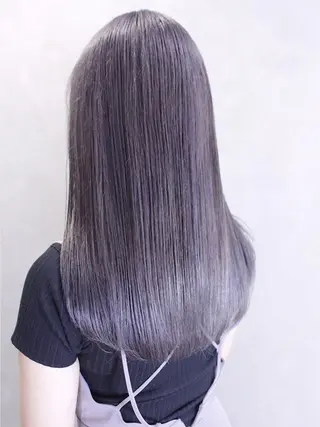 セミロング カラー ヘアアレンジ lani ブリーチ /ダブルカラーのヘアスタイル