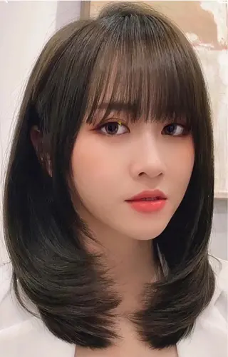 セミロング カラー 華Hanaプロカラー ヘアカラー専門店のヘアスタイル