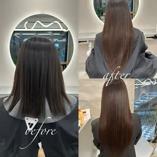 ロング カラー ヘアアレンジ TATSUYA アートディレクターのヘアスタイル