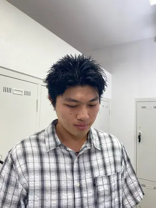 ショート メンズ ハードパーマ Rico💜のヘアスタイル