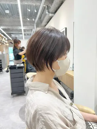 ショート カラー 【似合わせ・レイヤー ・パーマ】海気のヘアスタイル