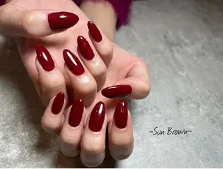 ネイル Sun Brown サンブラウンのマツエク・マツパデザイン