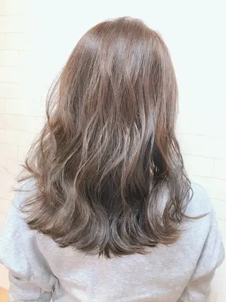 セミロング カラー yoriko ♪のヘアスタイル