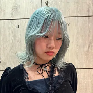 ミディアム カラー 似合わせレイヤー/ Wカラー🧸こころのヘアスタイル