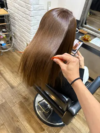 セミロング きむえり/髪質改善 /20代〜40代多数のヘアスタイル