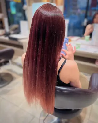 ロング 岡山 綺更のヘアスタイル