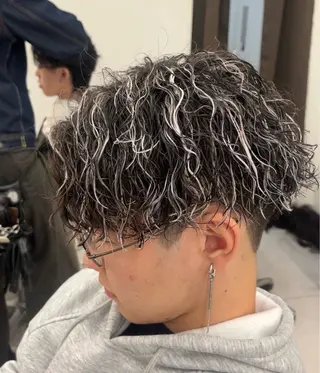 パーマ メンズ メンズ専門/パーマ 特化/栄/北出瑞貴のヘアスタイル