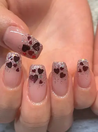 ネイル mellow:ｸﾙﾐ ﹡˖˟༝🎀˖˟ ༝のネイルデザイン