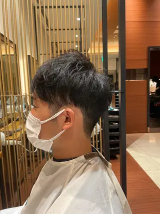 ショート メンズ 髙田 千華 髪質改善ストレートのヘアスタイル