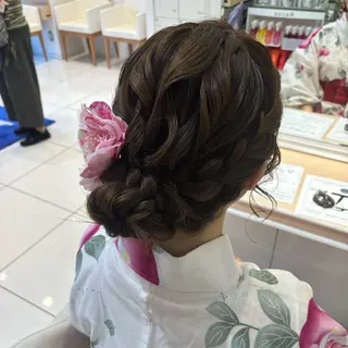 ロング ヘアアレンジ 宮永 璃沙のヘアスタイル