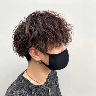 ショート カラー パーマ 🌿レイヤー/ブリー チ/🌿‬JINのヘアスタイル