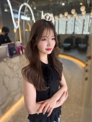 ロング カラー 絶対垢抜けレイヤー/ 透明感カラーリョウヤのヘアスタイル