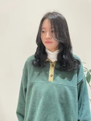 セミロング カラー フェイスレイヤー/ 小顔/髪質改善　関のヘアスタイル