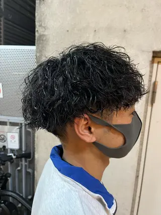 ショート パーマ メンズ 🏆メンズヘア特化 🥇代表りんぺーのヘアスタイル