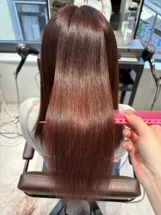 ロング カラー ninaアイドル前髪 ×透明感🎀のヘアスタイル