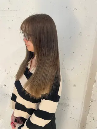 ロング カラー 🌫️縮毛矯正/髪質 改善/ゆずる🌫️のヘアスタイル