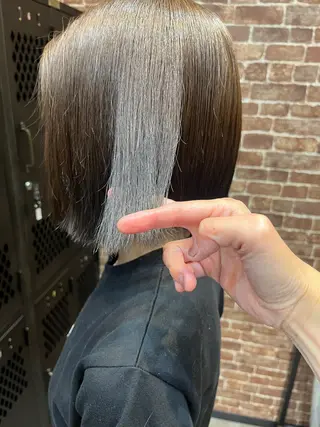 ミディアム カラー パーマ ヘアアレンジ メンズ キッズ ネイル マツエク・マツパ アイブロウ 久木原 ゆりのヘアスタイル