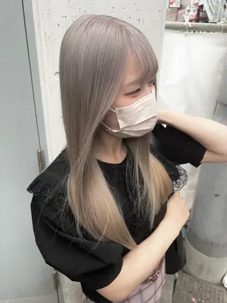 ロング カラー パーマ ヘアアレンジ メンズ キッズ ネイル マツエク・マツパ アイブロウ ブリーチ　ハイトーン 特化🌈フジタハルキのヘアスタイル