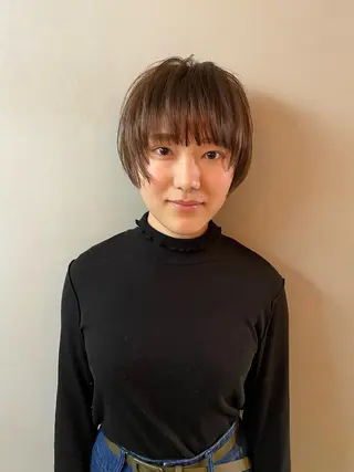 ショート カラー 金沢美容室/ 艶髪/夜営業/JINのヘアスタイル