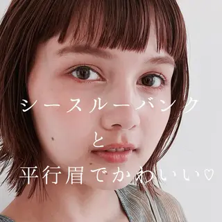 ミディアム 韓国カラーお任せ❤️ アサコサユリ🎀の眉毛・アイブロウイメージ