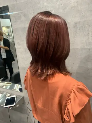 カラー 酸性ストレート 髪質改善のヘアスタイル