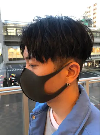 ショート ヘアアレンジ メンズ 美容室sand 横浜のヘアスタイル