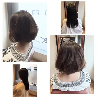 ショート カラー パーマ カラー/髪質改善スペ シャリスト宮本 伸一のヘアスタイル